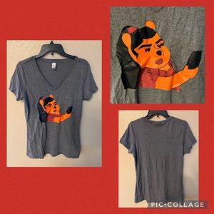 Glam Pooh w/Zero Bothers Given Shirt! Custom Made Winnie the Pooh Shirt - Size M